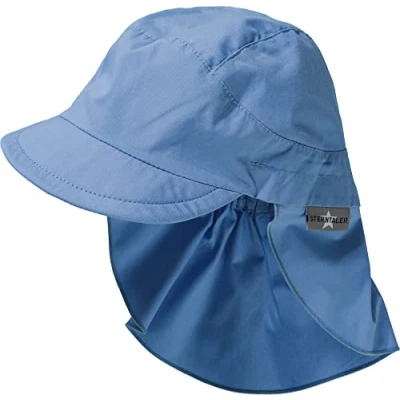 Obrázek Sterntaler Unisex kšiltovka šíje Basic klobouk proti slunci, Sametově modrá, 49