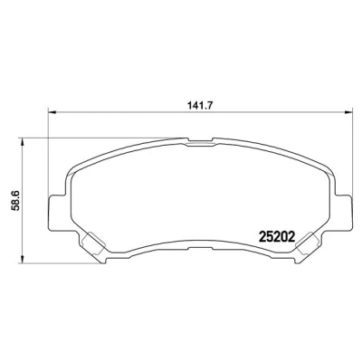 Obrázek Brembo P79028 Vordere Bremsbeläge, Anzahl 4