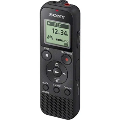 Obrázek Sony ICD PX370 digitální záznamník mono s integrovaným USB (diktafon, záznam MP3, doba záznamu 57 hodin, 4GB paměť, optimized Voice Rec snižuje okolní hluk) černý