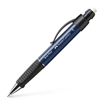 Obrázek Faber Castell 130732 Tlaková tužka Grip Plus, tloušťka důl: 0,7 mm, dřík Barva: modrá kovová, 1 kus
