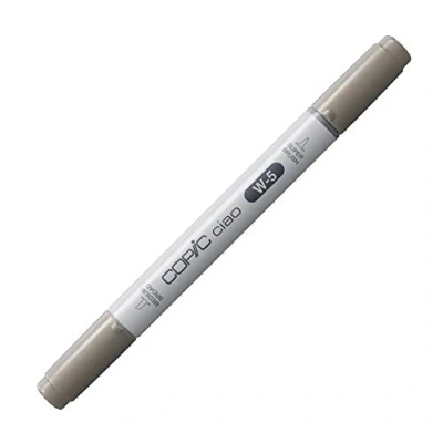 Obrázek COPIC Ciao Marker typ W 5, teple šedý č. univerzální popisovač rozložení, na bázi alkoholu, se středně širokým a štětcovým hrotem