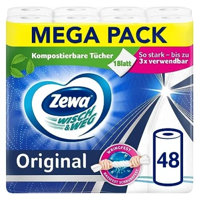 Obrázek Zewa Wisch&amp;Weg Original Mega Pack, 6 balení, 48 kusů (balení ks)