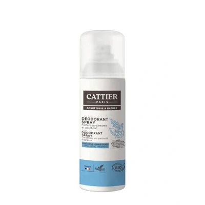 Obrázek Deodorant Cattier ve spreji kardamon pačuli bez hliníkových solí, přírodní kosmetika, 100 ml