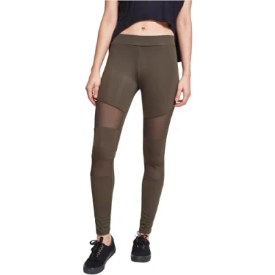 Obrázek Urban Classics Ladies TECH MESH Leggings Legíny, Ženy, Velikost: 4XL, Darkolive