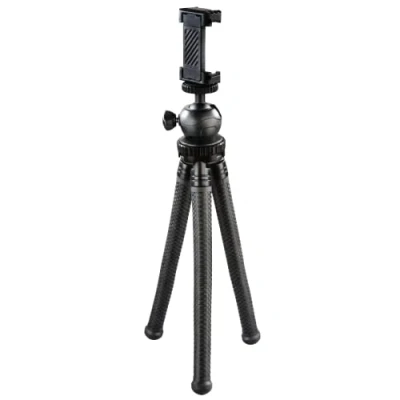 Obrázek Hama Stativ Flexpro (pro smartphone, GoPro a kamery, s kloubovými nohami, výška 27 cm) černý