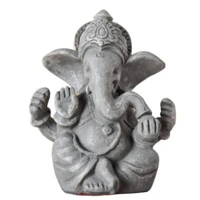Obrázek Ganesh soška Zen a Feng Shui dekorace přináší uklidňující relaxační atmosféru do vašeho domova socha Talisman Barva šedá Výška: 12 cm Zen&#039;Light