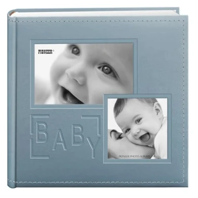 Obrázek Pioneer Photo Albums DA 200COLB/B Fotoalbum mit 200 Taschen, geprägt, für 10,2 x 15,2 cm, Blau