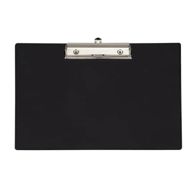 Obrázek MAUL Clipboard A4 podložka z kartonu s fólií Psací prkno v podélném formátu moderním klipem pro uložení papíru do kanceláře, kuchyně a dílny černá
