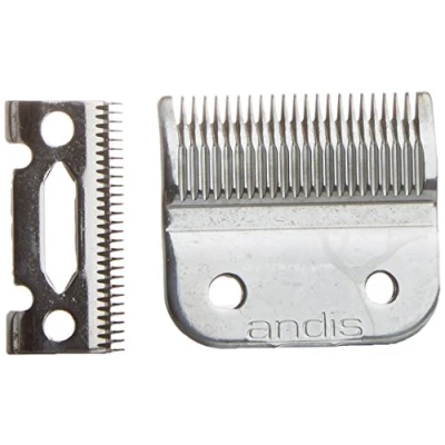 Obrázek Andis, Uspro Clipper Ersatzklinge Hergestellt Aus Karbonstahlmaterial Mit Langer Standzeit, Scharfe Klingen Tiefen Zähnen, Hitze Und Rostbeständig Für Perfekte Schneidleistung, Chrom Finish