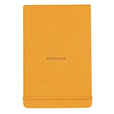 Obrázek Rhodia 118308C poznámkový blok webnotepad DIN A6, 9 x 14 cm, 96 listů oddělitelný linkovaný 90 g, 1 kus, oranžová