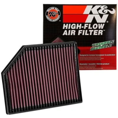 Obrázek K&amp;N 33 3065 vzduchový filtr motoru: Vysoce výkonný, prémiový, omyvatelný, náhradní filtr, zvýšený výkon, 2016 2019 (S90, S90 II, V60, V60 V90, V90 Cross Country, XC60, XC 60 II)