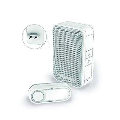 Obrázek Honeywell Home DC311SP2 série 3 zásuvný dveřní zvonek s tlačítkem zvonku (bílé)