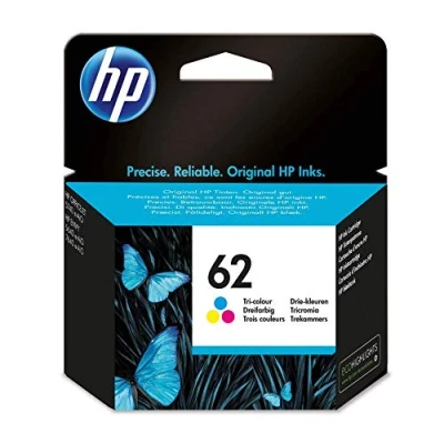 Obrázek HP 62 náplň do inkoustových tiskáren, standardní kapacita, Azurová/purpurová/žlutá standard