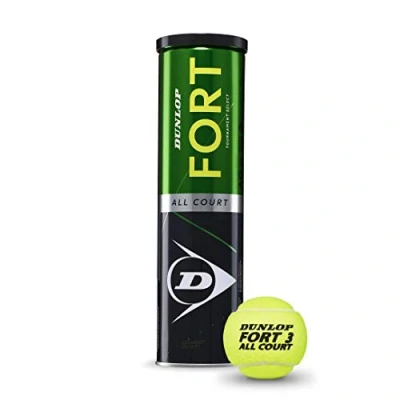 Obrázek Dunlop FORT ALL Court 4 PACK Unisex Tenisový míček, Velikost: One Size, Gelb