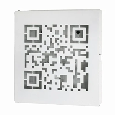 Obrázek HAKU Möbel Skříňka na klíče bílá, kov rozměry: š 22 cm x v 24 h 5 cm, styl: moderní