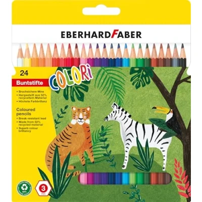 Obrázek Eberhard Faber 514824 sada pastelek Colori, 24 Jumbo v ergonomickém hexagonálním tvaru