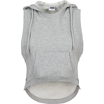 Obrázek Urban Classics Ladies Hooded Terry TANK Top, Ženy, Velikost: Large, Grey