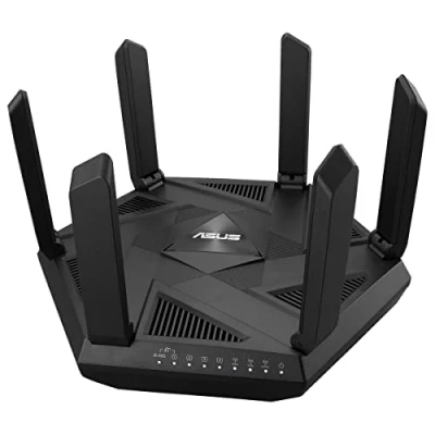 Obrázek ASUS RT AXE7800 Tri Band WiFi 6E (802.11ax) kombinierbarer Router (Tethering als 4G und 5G Ersatz, neues 6GHz Band, AiProtection Pro, 2.5G Port, Link Aggregation, AiMesh)