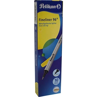 Obrázek Pelikan 943183 Fineliner 96® žlutá, 10 kusů v krabici