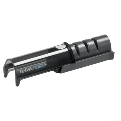 Obrázek Tefal K26505 Ice Force ostřič nožů 3stupňový proces broušení přebroušení + vylepšení dobré pro nože z ušlechtilé oceli prostorově úsporné skladování japonský keramický brusný kotouč černý