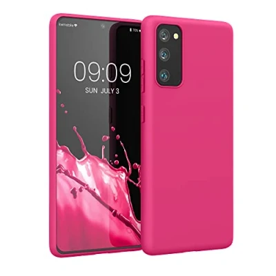 Obrázek kwmobile pouzdro kompatibilní se Samsung Galaxy S20 FE měkké TPU silikonové vhodné pro bezdrátové nabíjení neonově růžové