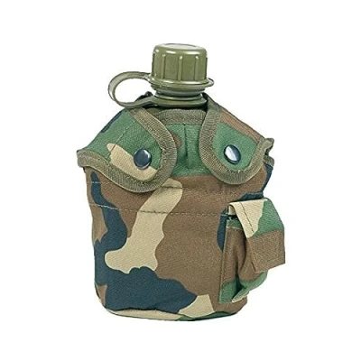 Obrázek Mil Tec Us Plast s kapsou včetně ALU hrníček Woodland deska láhev, vícebarevné, 22 x 11,5 8,5 cm