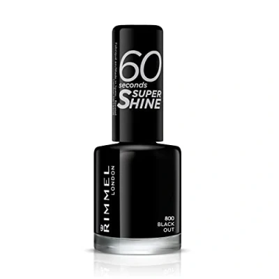 Obrázek Rimmel London Super, lak na nehty, tmavě šedý lesk, 8 ml (1 balení)