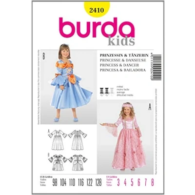 Obrázek Střihová předloha Burda 2410 masopust vel. 98 128