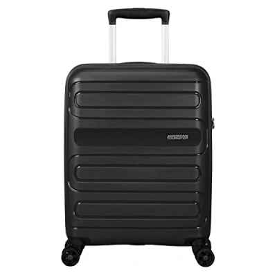 Obrázek Kufr American Tourister Sunside Spinner M rozšířitelný, modrý, černá (Black), S (55 cm 35 L)