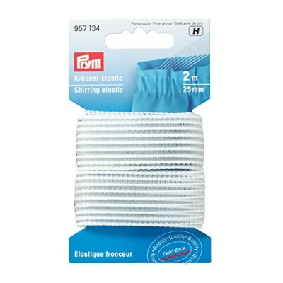 Obrázek Prym 957134 řasící plast 25 mm bílý 2m karta