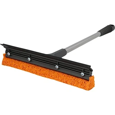 Obrázek NIGRIN Čistič skel 240 x 410 mm, se stahovacím okrajem a gumovou houbou, délka: 41 cm, šedá