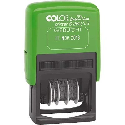 Obrázek COLOP 127789 razítko s datem &quot;green Line&quot; Printer S260/L3 &quot;Kniha&quot;