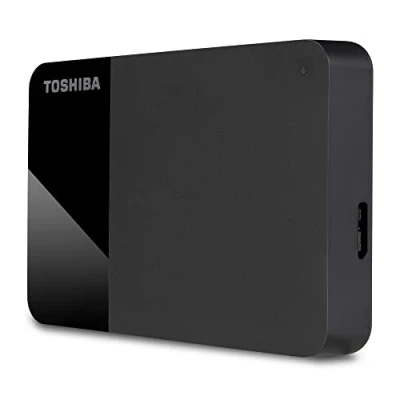 Obrázek Toshiba 4TB Canvio Ready přenosný externí 2,5palcový pevný disk s USB 3.2 Gen 1 SuperSpeed 1, kompatibilní Microsoft Windows 7, 8 a 10, černý (HDTB410EK3AA)