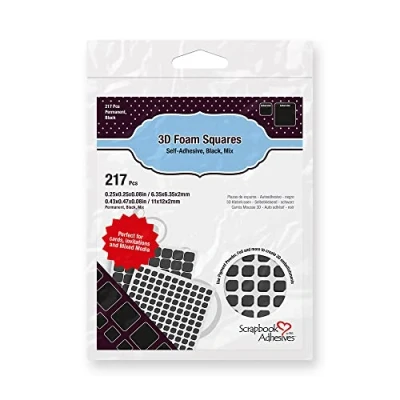 Obrázek Scrapbook Adhesives by 3L pěnová čtverec 01615 směs černá