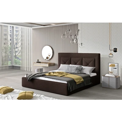 Obrázek Postel Cloe 140x200 kovový rám/ plynový zvedák/ box na lůžkoviny Materiál / Dekor: Sawana 26