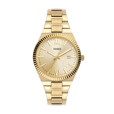 Obrázek Fossil Scarlette 38MM Hodinky, Ženy, Velikost: One Size, Stainless steel gold