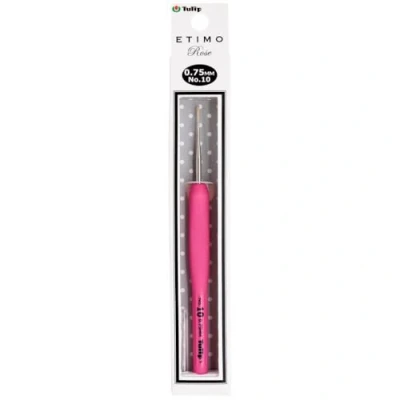 Obrázek Tulip TEL 10E Crochet Hook, Legierter Stahl, Pink, Size 10 (0.75mm)