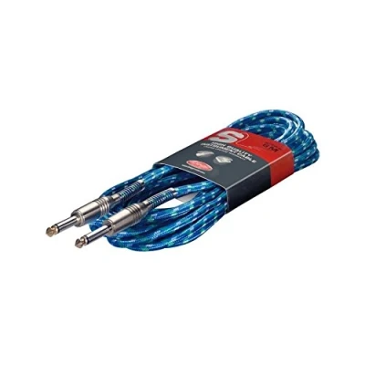 Obrázek kabel k nástroji Vintage Tweed Blue 6 metrů 2x jack 6,3 mm na kytaru