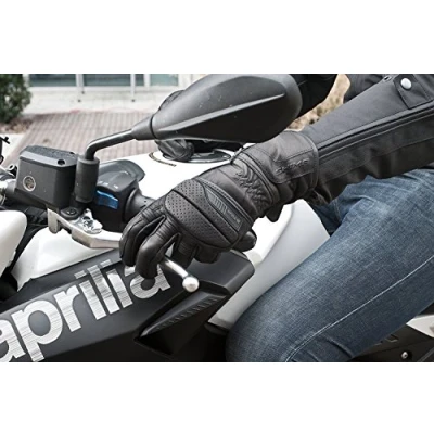 Obrázek Shima D TOUR pánské motorkářské rukavice klasické Touring letní kůže (S 4XL, černé), S