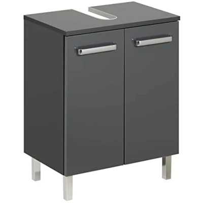 Obrázek Pelipal skříňka pod umyvadlo Quickset 311 v antracitové barvě, šířka 50 cm bez umyvadla se 2 dvířky