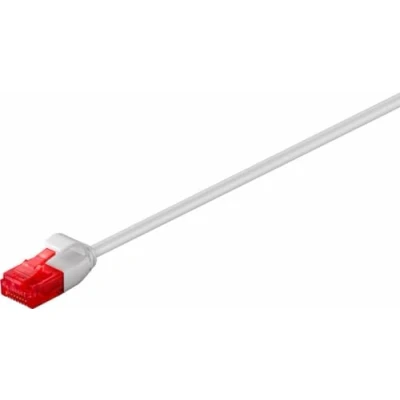 Obrázek Goobay 93753 Cat 6 propojovací kabel, lan 250 MHz, U/UTP pozlacený RJ45 konektor, ethernetový kabel plochý, POE