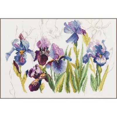 Obrázek Lanarte Balení křížového stehu Iris, bavlna, vícebarevná, 40 x 28 0,3 cm