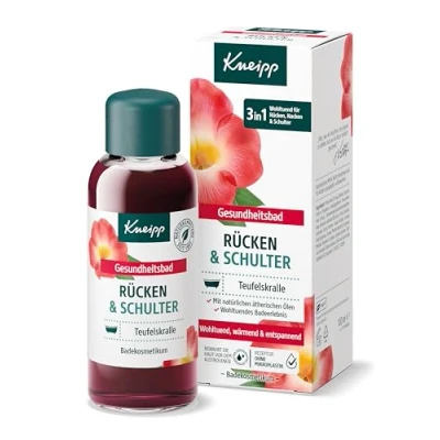 Obrázek Kneipp Zdravotní koupel pro záda a ramena s cenným extraktem z čertova drápy blahodárný, hřejivý, uvolňující 100 ml