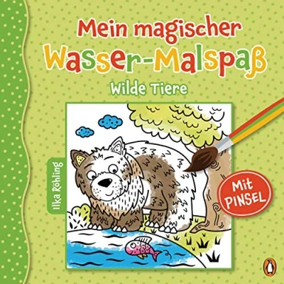Obrázek Mein magischer Wasser Malspaß Wilde Tiere: Ab 4 Jahren Mit beiliegendem Pinsel (Die Reihe, Band 2)