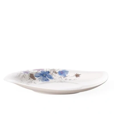 Obrázek Villeroy a Boch Mariefleur Gris Serve und Salad plochá miska, misky na přílohy saláty, 34 cm, prémiový porcelán, bílá/pestrá