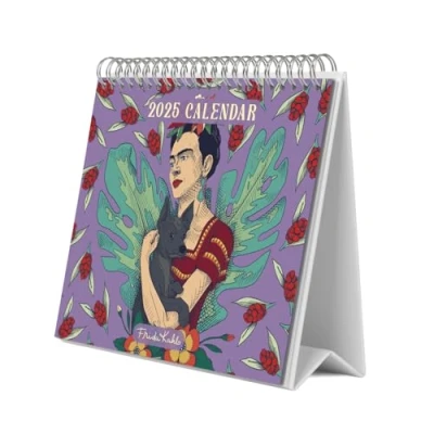 Obrázek Grupo Erik kalendář 2025 Stolní Frida Kahlo Rodinný plánovač k postavení 20 x 17 cm roční