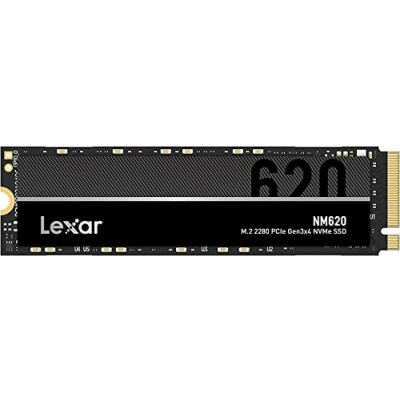 Obrázek Lexar NM620 SSD 512GB, M.2 2280 PCIe Gen3x4 NVMe 1.4 Interne SSD, Bis zu 3500MB/s Lesen, 2400MB/s Schreiben, 3D NAND Flash Solid State Laufwerk für PC Enthusiasten und Gamer (LNM620X512G RNNNG)