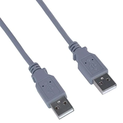 Obrázek PremiumCord USB 2. 0 High Speed kabel M/M 0,5m, A konektor na konektor, propojovací pro HDD atd., dvojitě stíněný, AWG28, barva šedá, délka 0,5 m