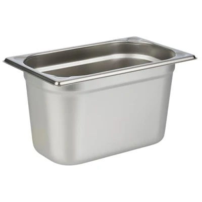 Obrázek APS nádoba 81406 GN 1/4, nerezová na gastronormu z ušlechtilé oceli, rozměry 265 x 160 mm/výška 150 mm/objem 4,0 litru