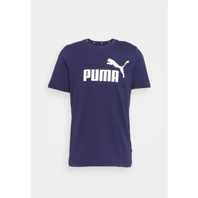 Obrázek Puma LOGO TEE Triko s potiskem, Muži, Velikost: Small, New navy